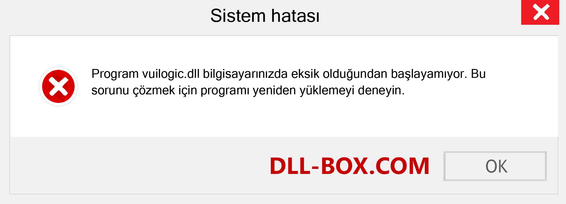 vuilogic.dll dosyası eksik mi? Windows 7, 8, 10 için İndirin - Windows'ta vuilogic dll Eksik Hatasını Düzeltin, fotoğraflar, resimler